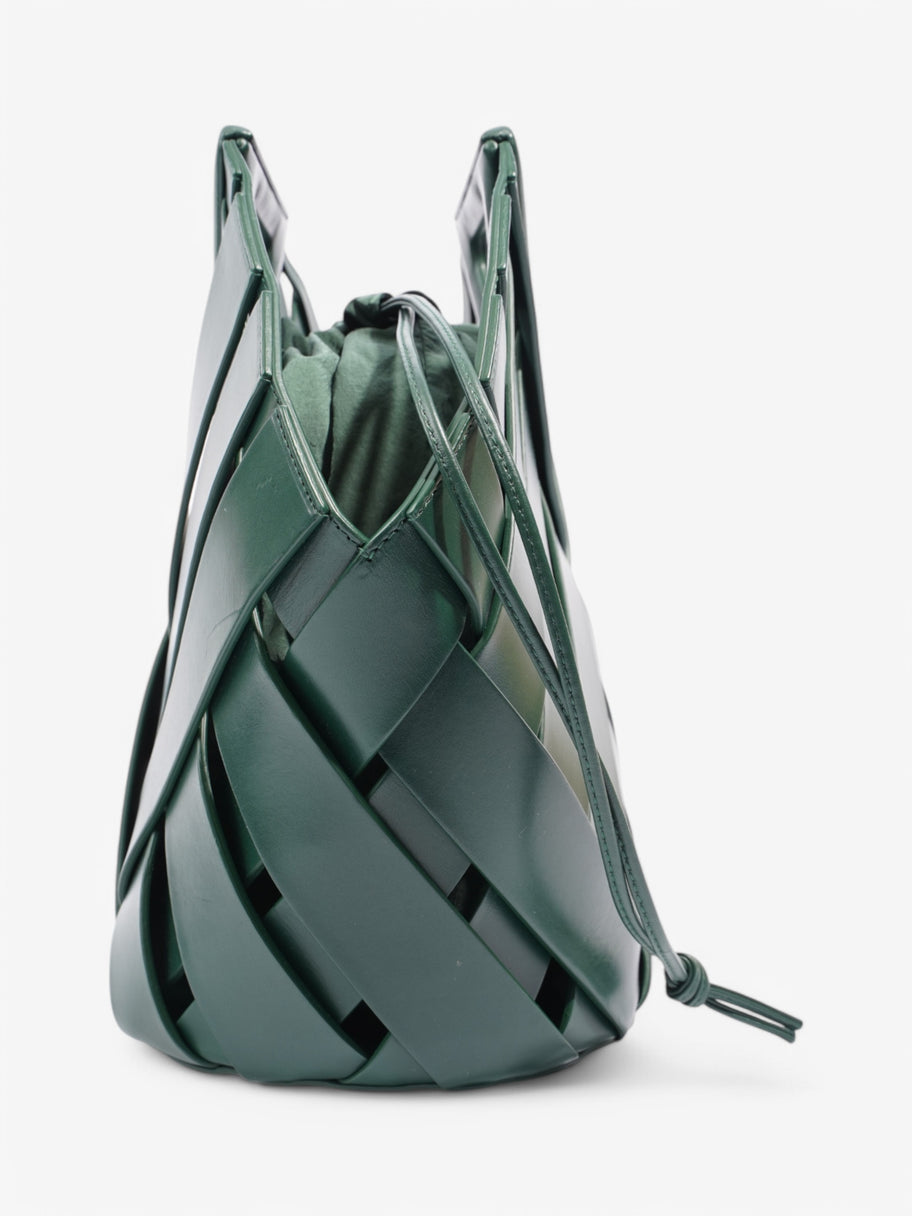 Bottega Veneta Triangle Basket Green Leather Image 5