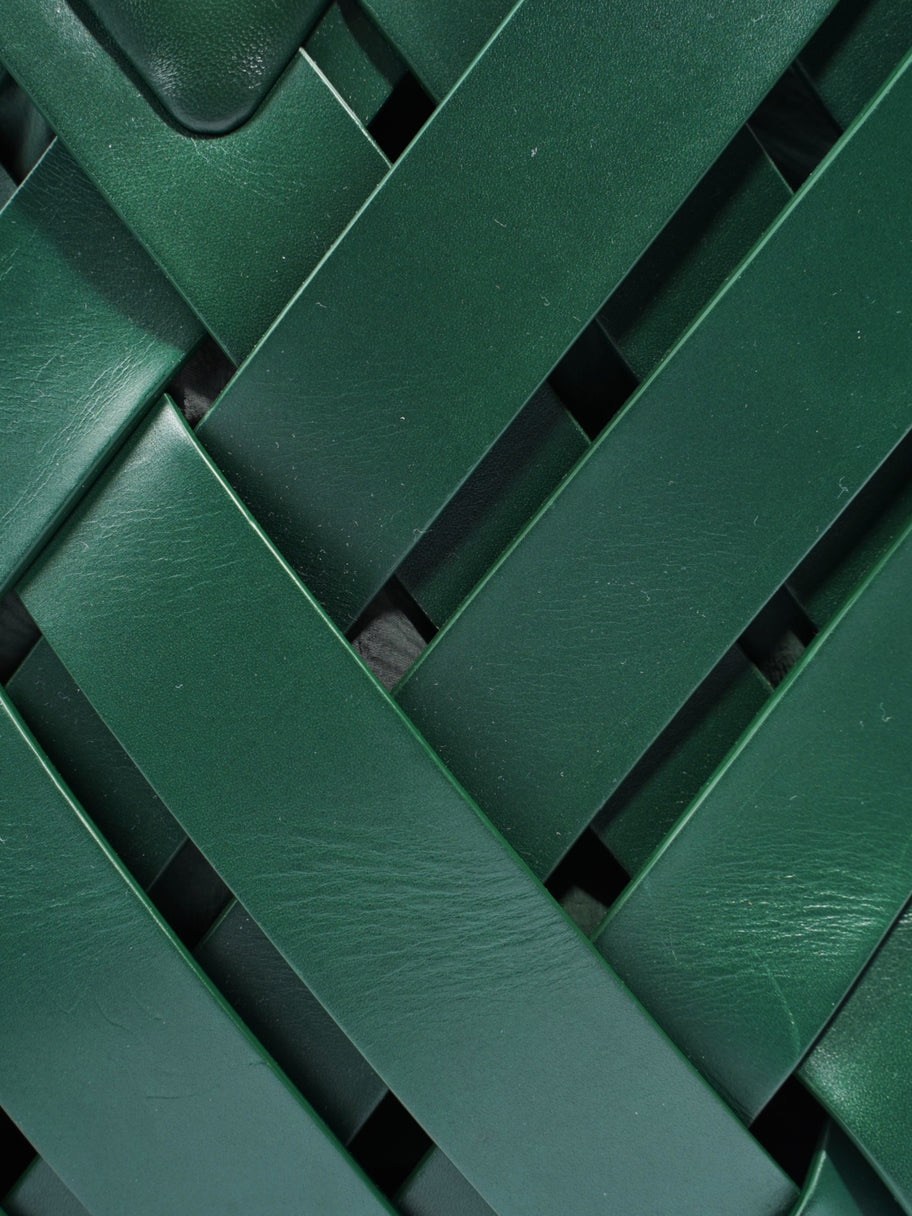 Bottega Veneta Triangle Basket Green Leather Image 7