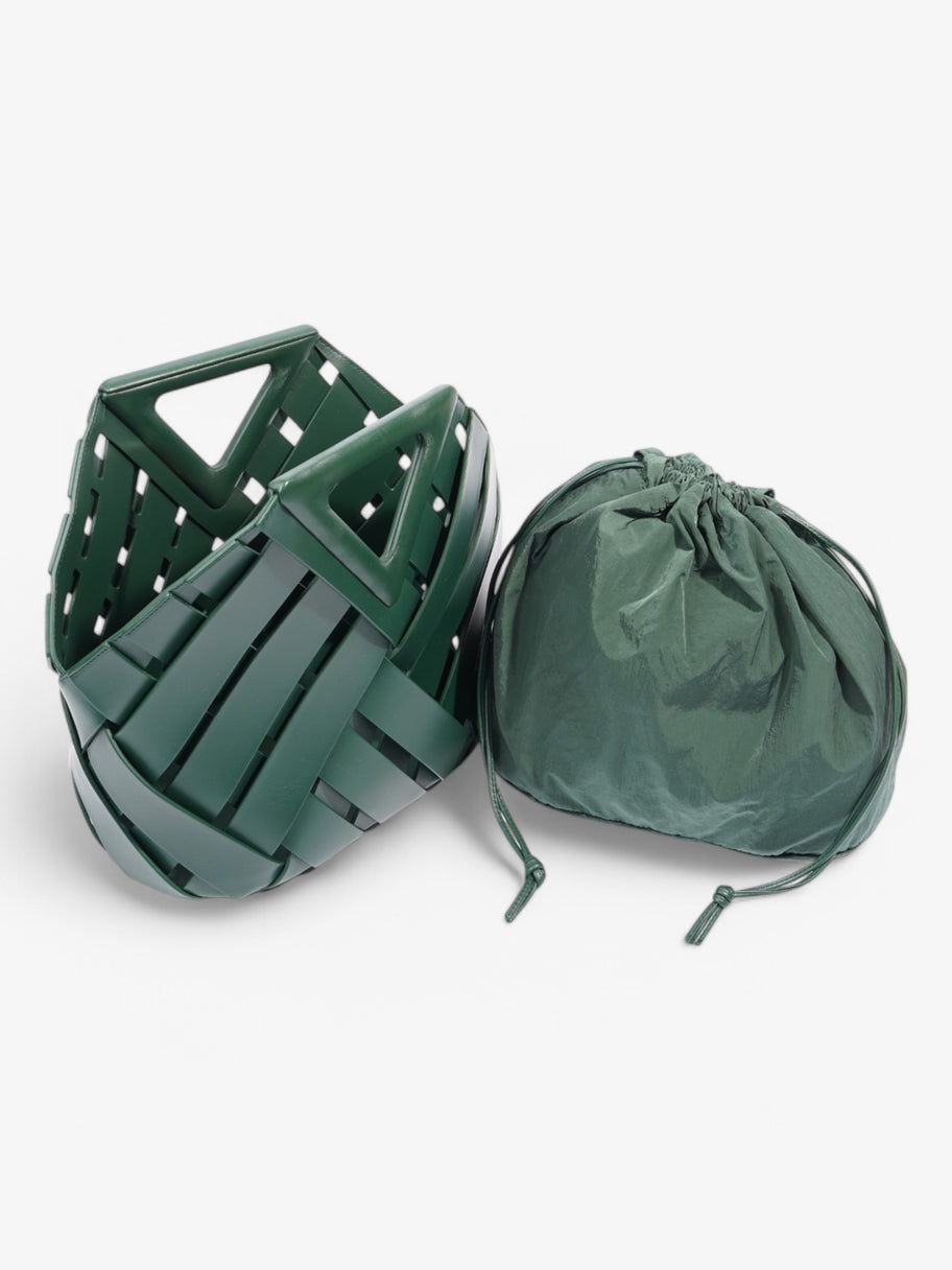 Bottega Veneta Triangle Basket Green Leather Image 8