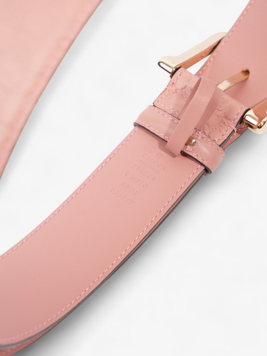 Gucci Microguccissima Belt Pink Leather 80cm 32