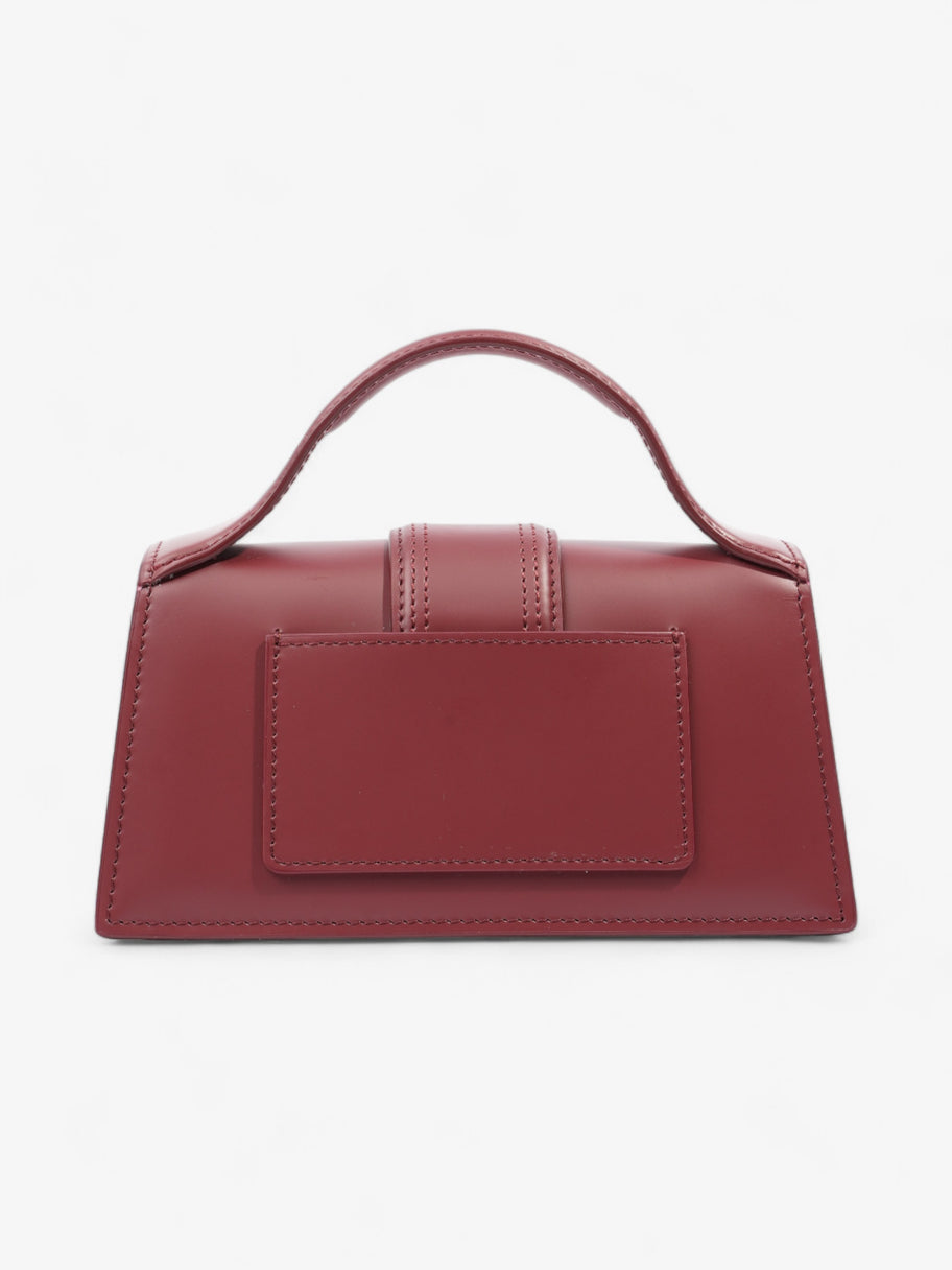 Jacquemus Le Bambino Dark Burgundy Calfskin Leather Image 4