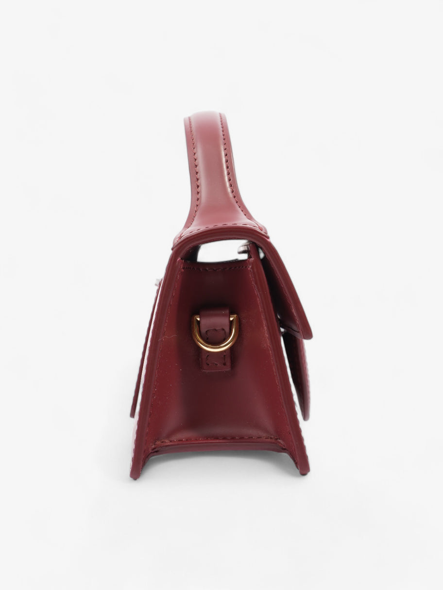 Jacquemus Le Bambino Dark Burgundy Calfskin Leather Image 5