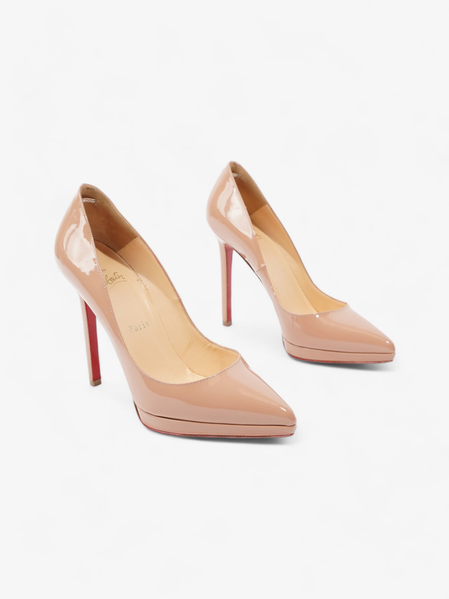 Christian Louboutin Pigalle Plato Nude Patent Leather EU 37 UK 4 Image 2