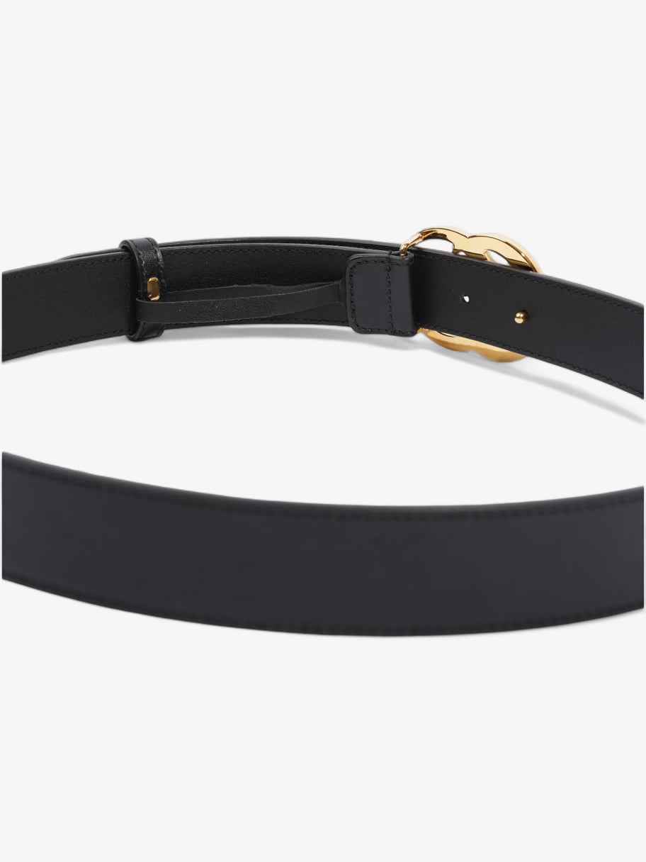 Gucci GG Marmont Thin Belt Black Leather 80cm 32