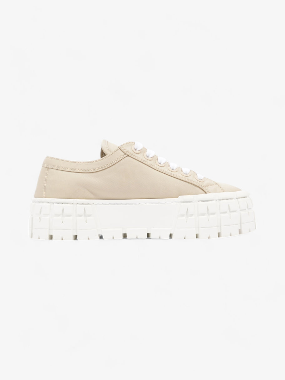 Prada Double Wheel Re-Nylon Sneakers Beige  / White Re Nylon EU 36 UK 3 Image 4