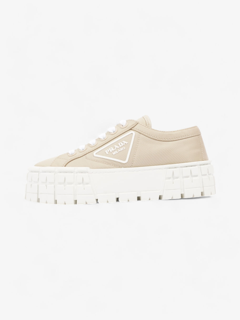 Prada Double Wheel Re-Nylon Sneakers Beige  / White Re Nylon EU 36 UK 3 Image 5