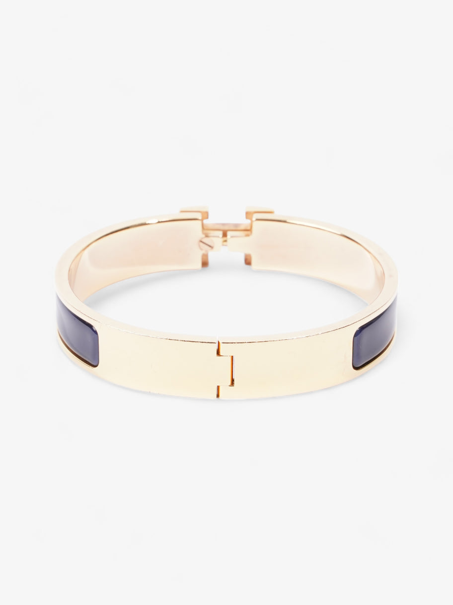 Hermes Clic H Bracelet Ultramarine / Gold Enamel PM Image 4