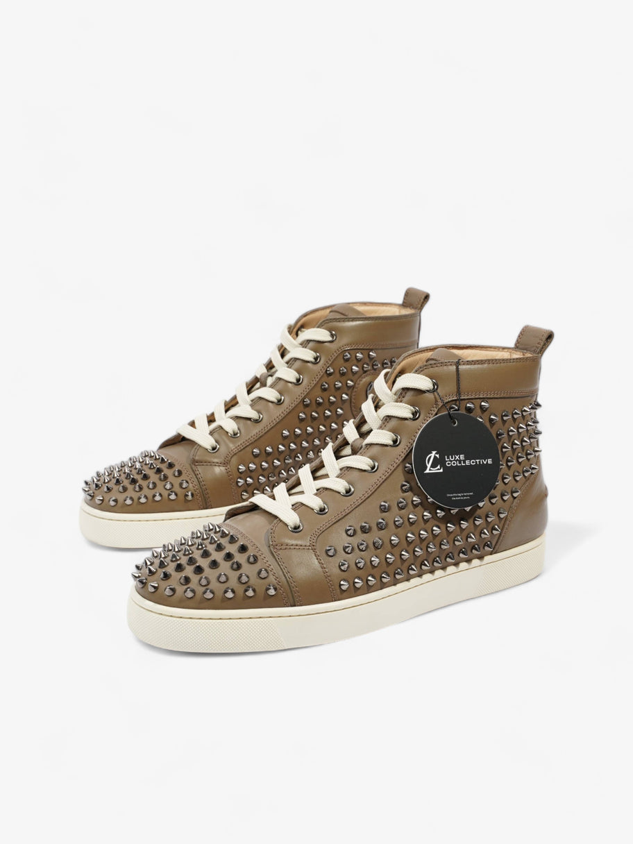 Louis Junior Spikes High-tops Brown / Beige Leather EU 43.5 UK 9.5 Image 9