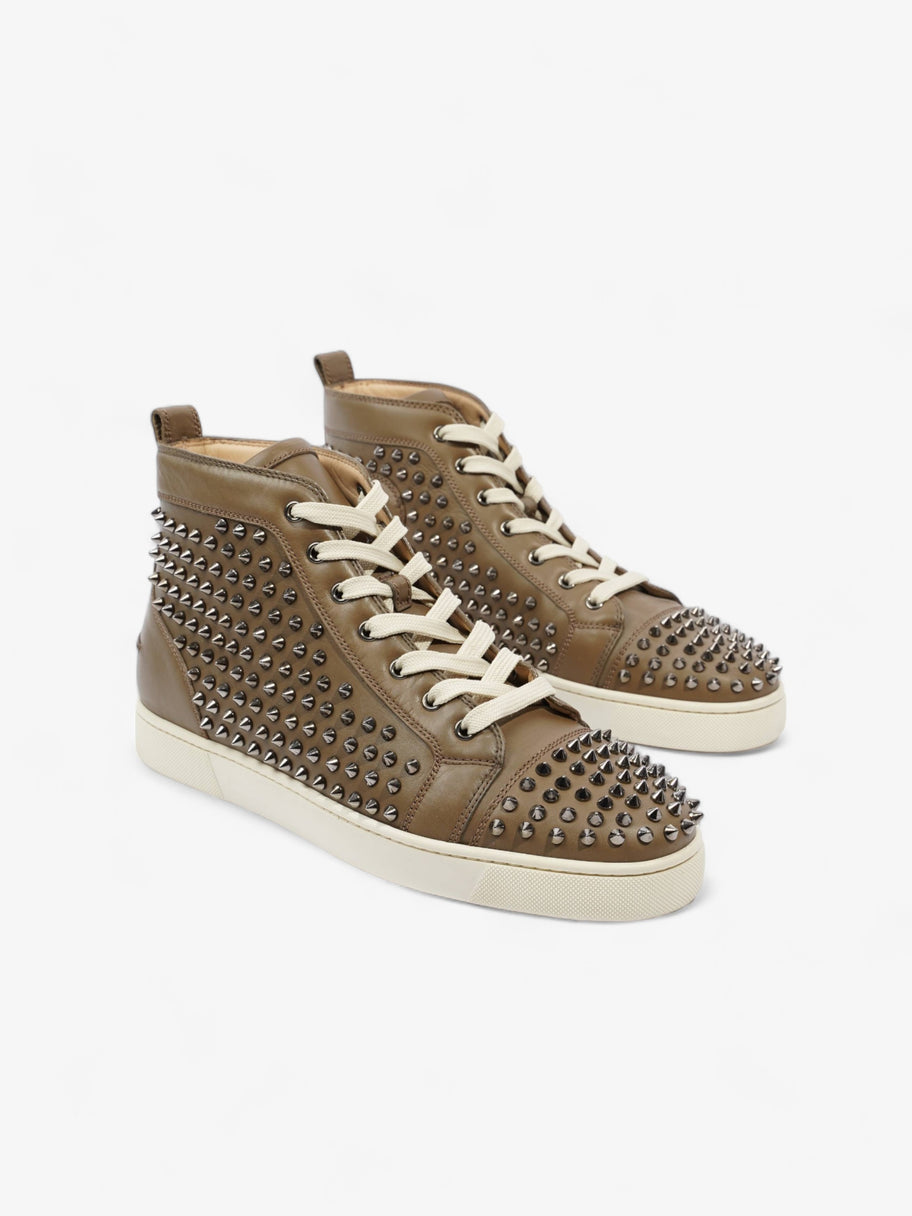 Louis Junior Spikes High-tops Brown / Beige Leather EU 43.5 UK 9.5 Image 2