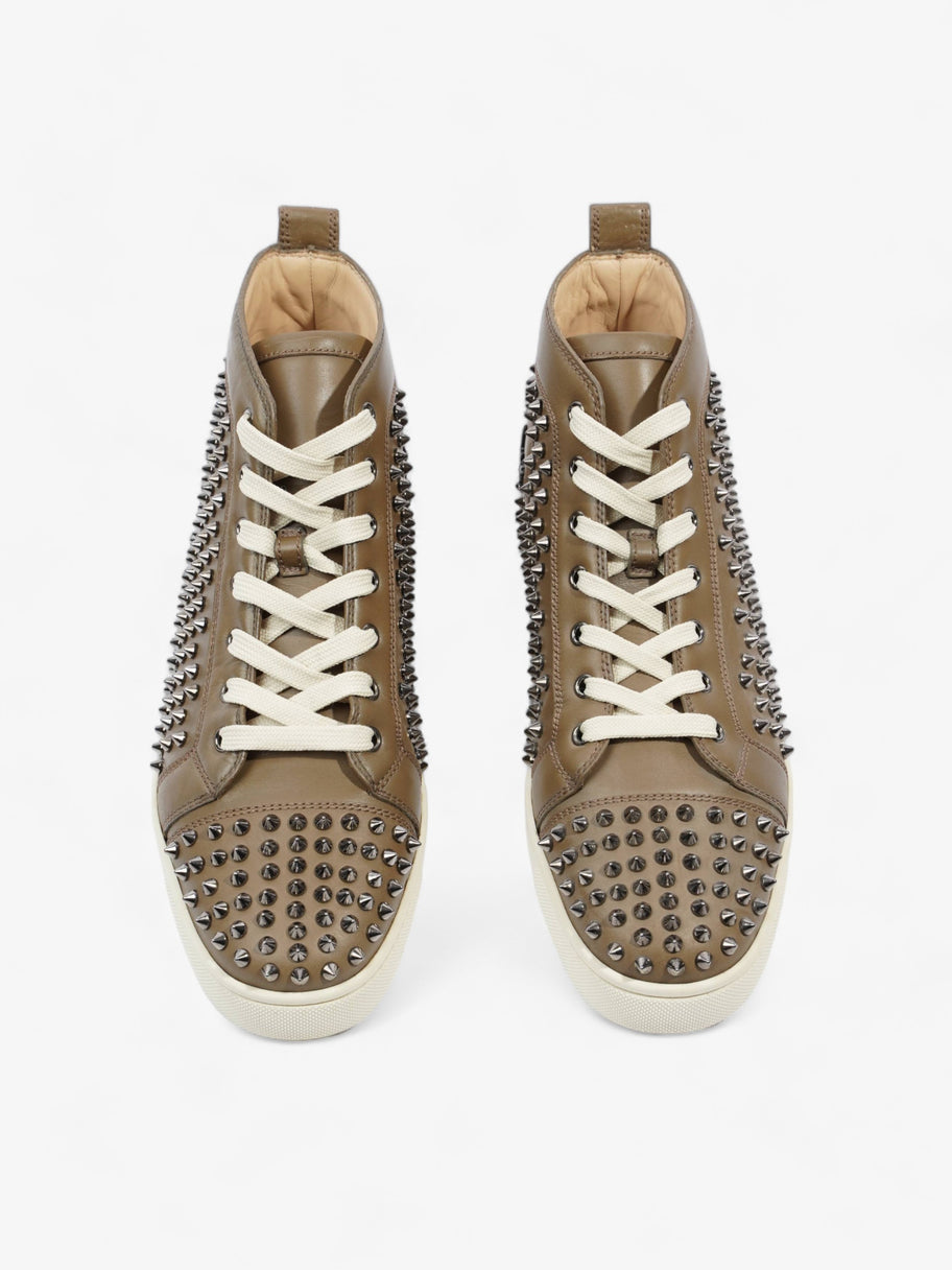 Louis Junior Spikes High-tops Brown / Beige Leather EU 43.5 UK 9.5 Image 8