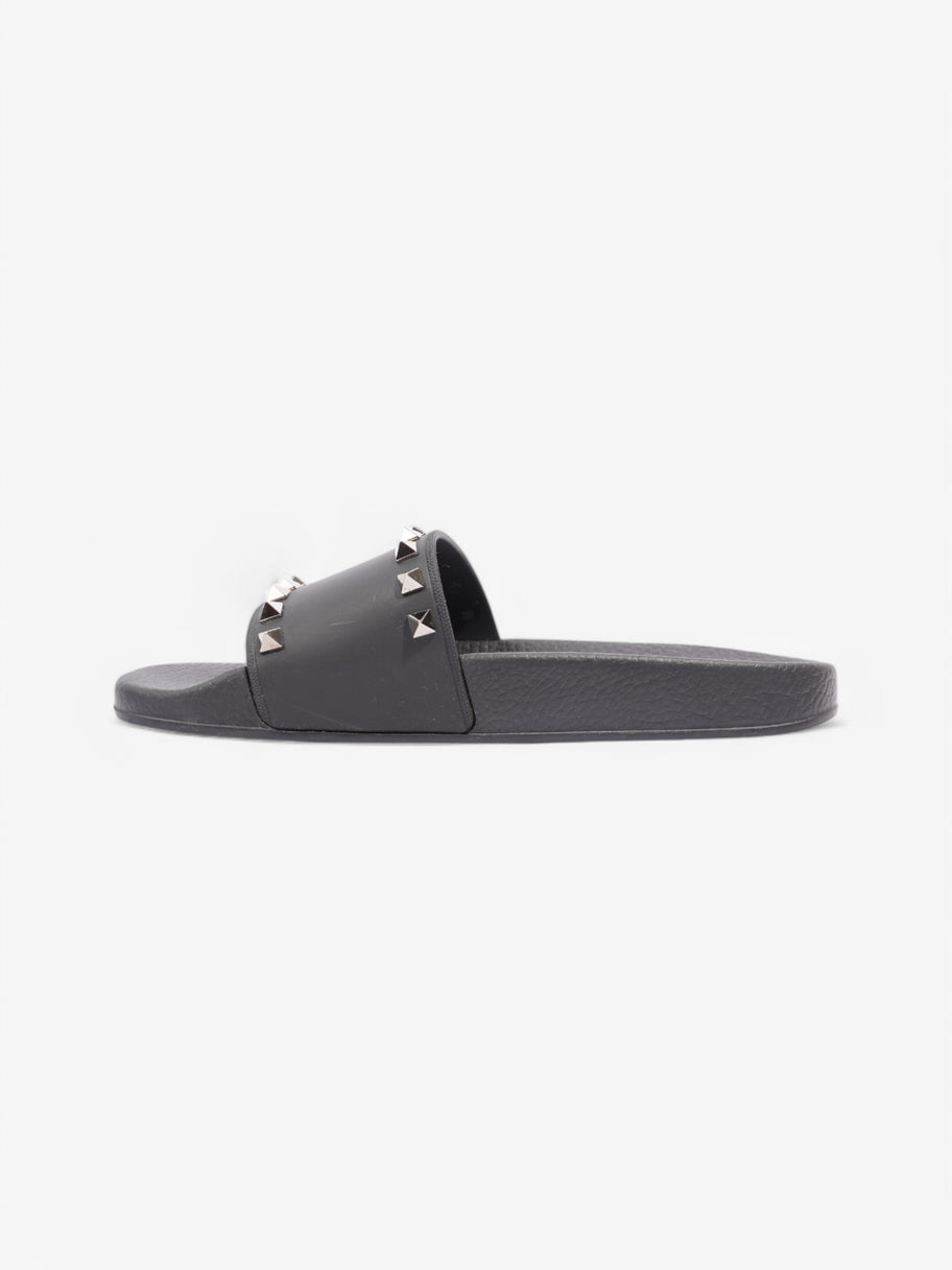 Valentino Rockstud Slides Black Rubber EU 38 UK 5 Image 3