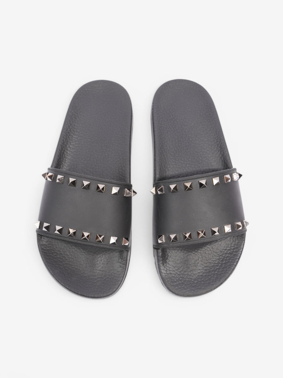 Valentino Rockstud Slides Black Rubber EU 38 UK 5 Image 8