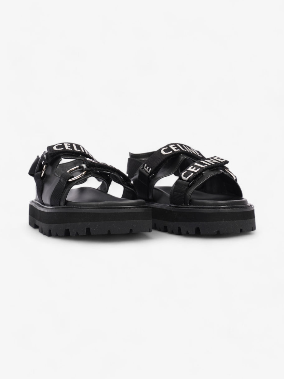 Celine Leo Sandals Black / White Leather EU 37 UK 4 Image 2