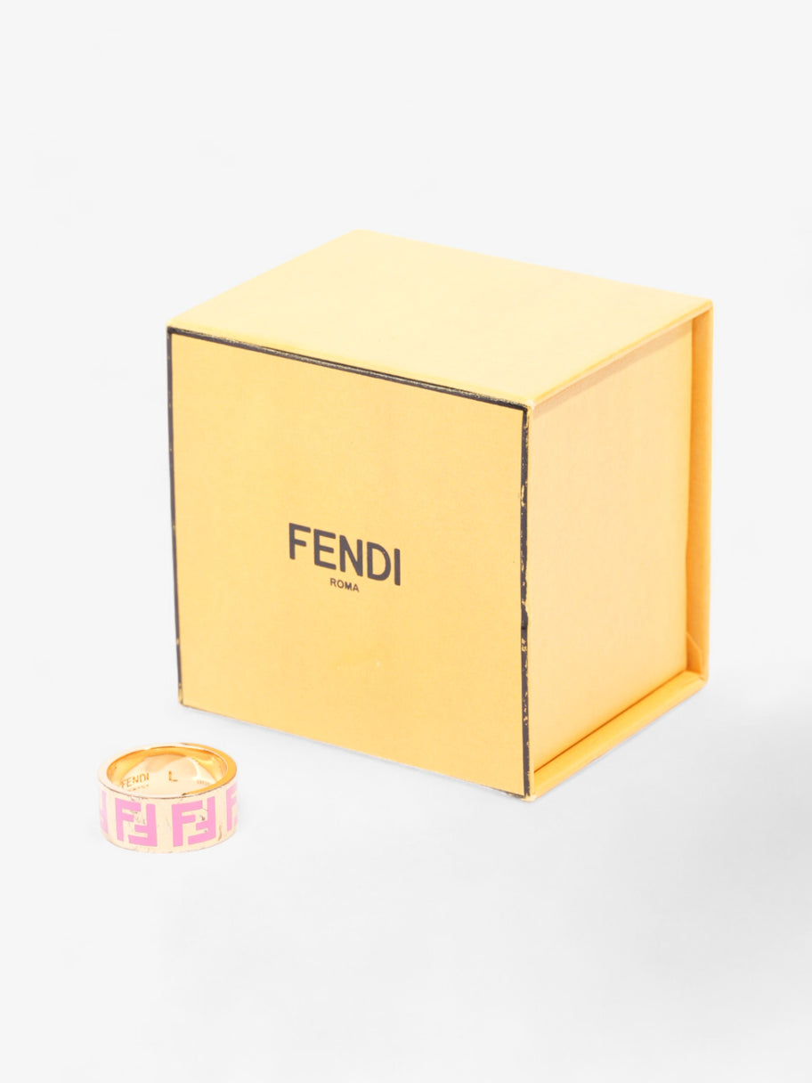 Fendi Forever Fendi Ring Gold / Pink Base Metal Large (58mm) Image 5