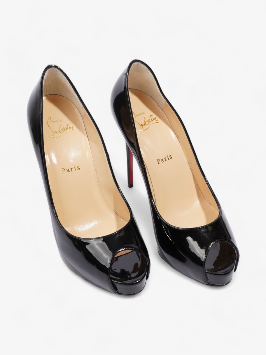 Christian Louboutin New Very Prive Heels 120 Black Patent Leather EU 39 UK 6 Image 8