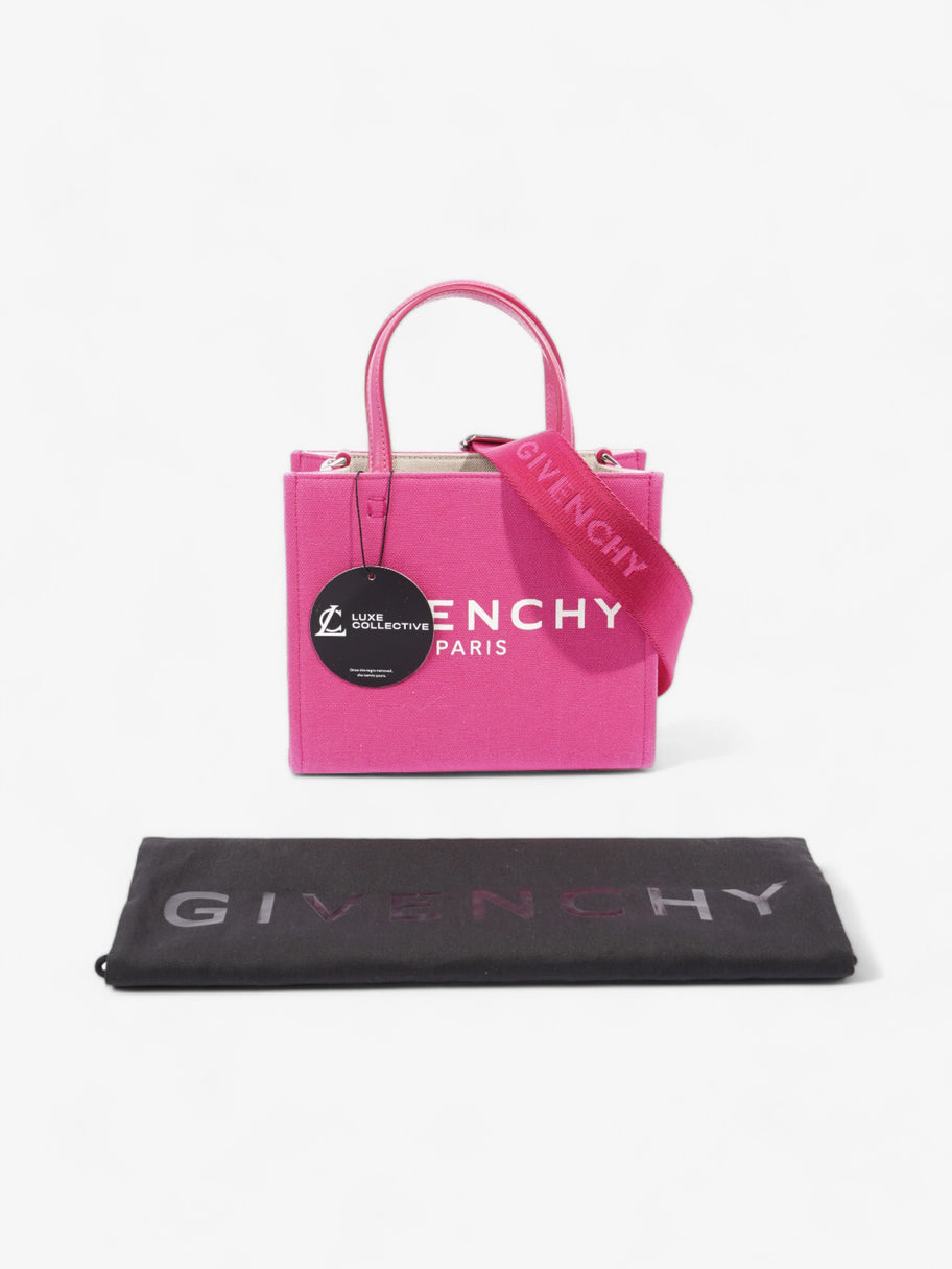 Givenchy G Tote Bag Pink Canvas Mini Image 8