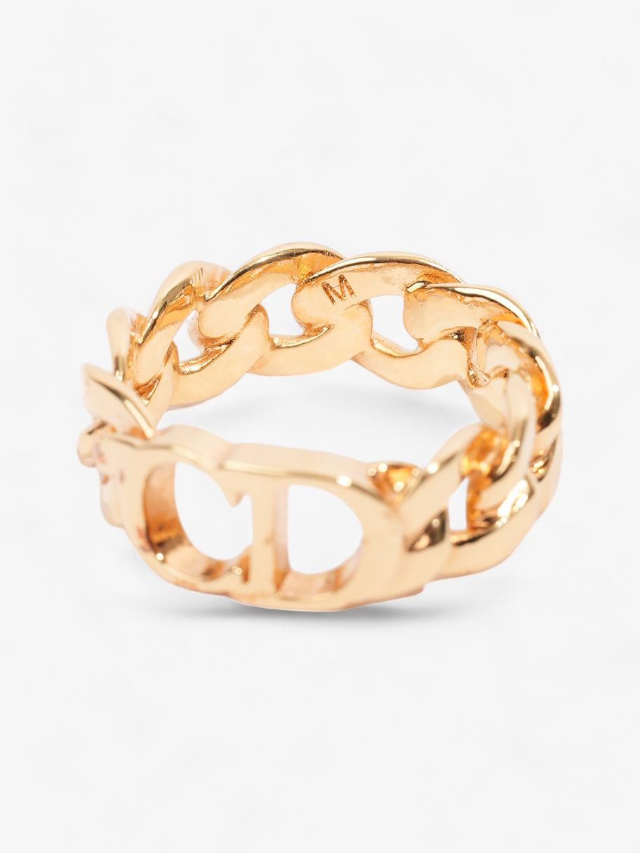 Christian Dior CD Icon Chain Link Ring Gold Base Metal Medium (60mm) Image 4