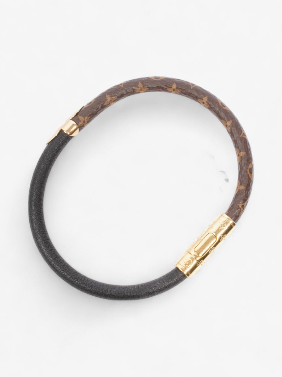 Louis Vuitton Daily Confidential Bracelet Monogram / Black / Gold Coated Canvas Image 2