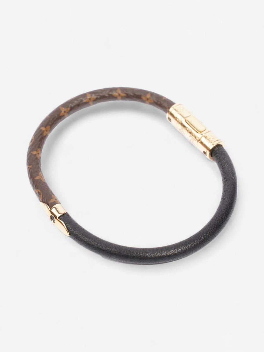 Louis Vuitton Daily Confidential Bracelet Monogram / Black / Gold Coated Canvas Image 4