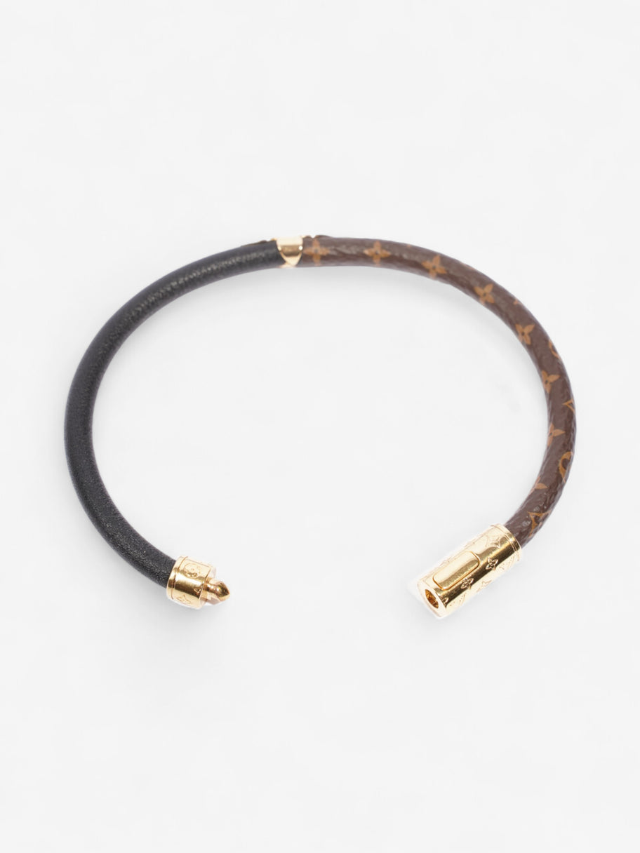 Louis Vuitton Daily Confidential Bracelet Monogram / Black / Gold Coated Canvas Image 5