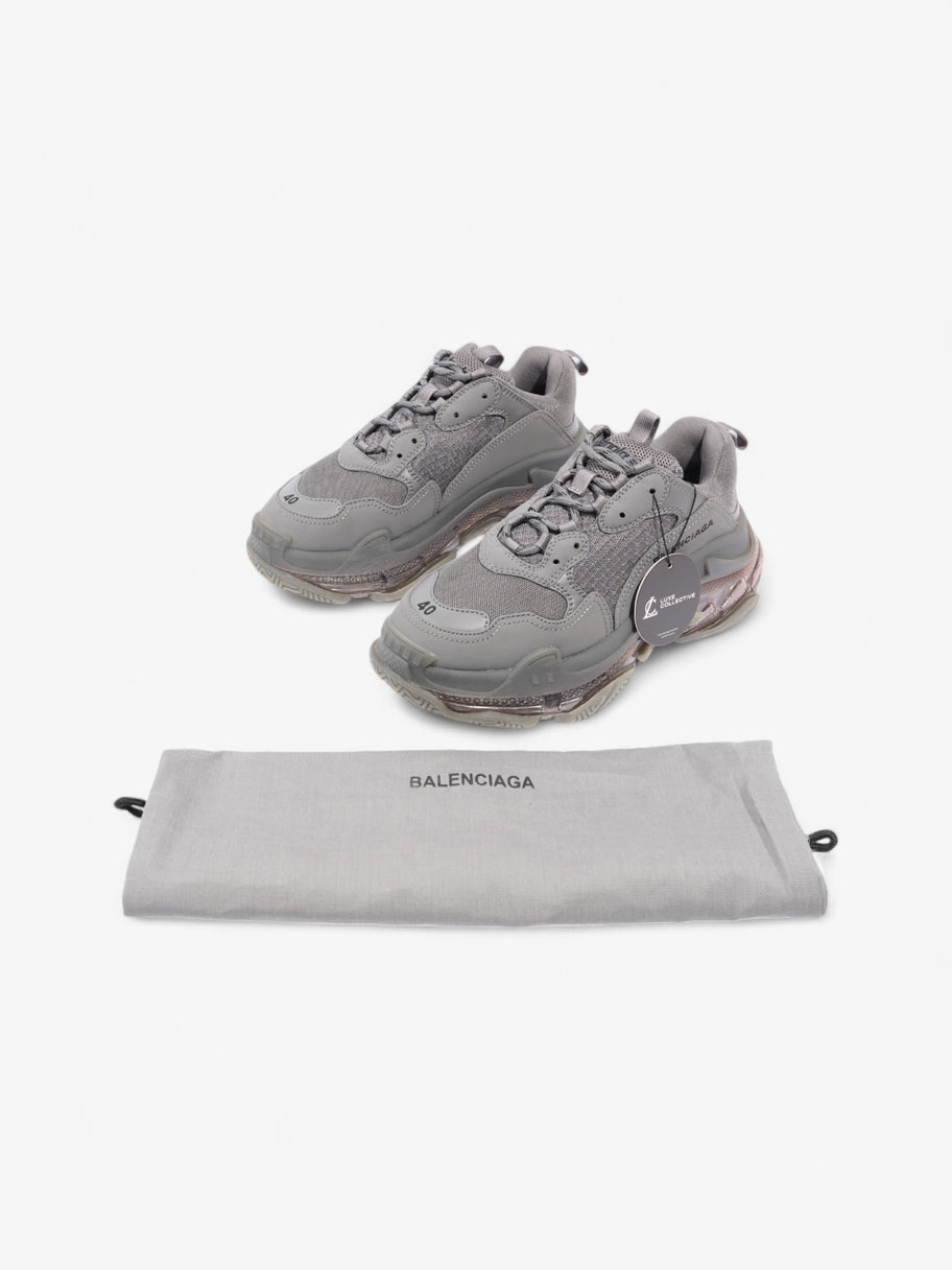 Balenciaga Triple S Clear Sole Grey Mesh EU 40 UK 6 Image 10