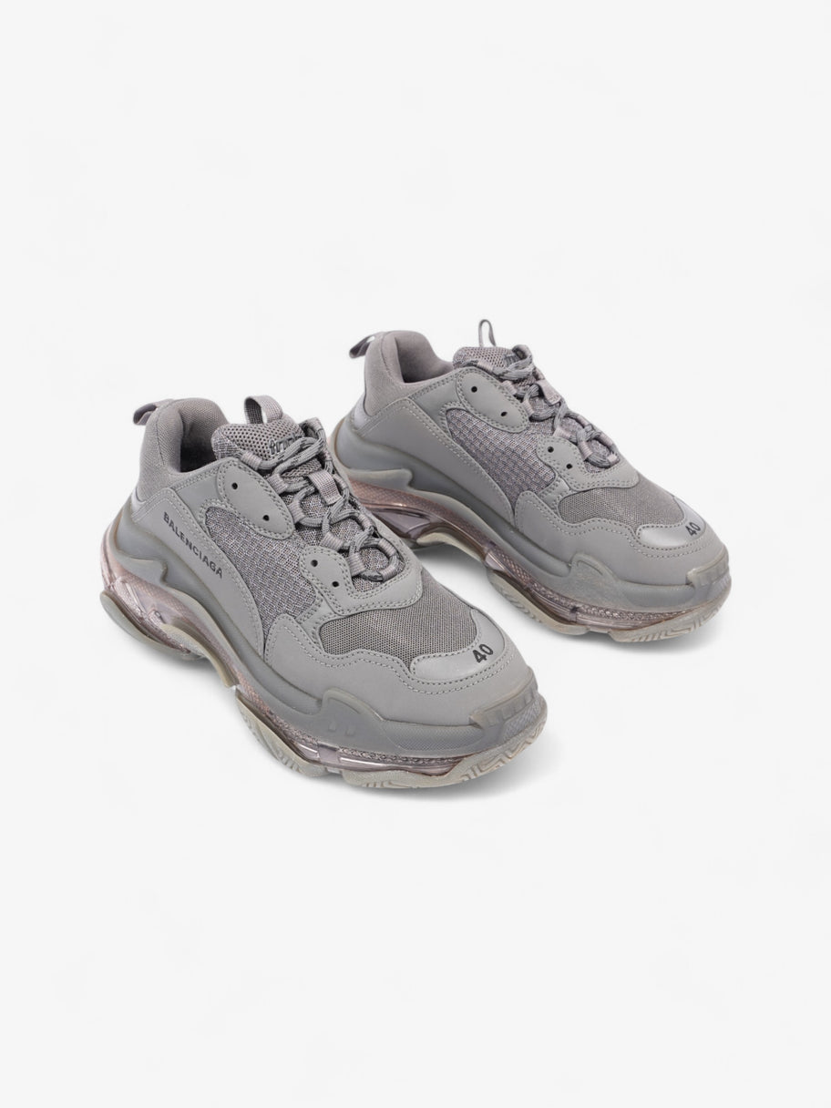 Balenciaga Triple S Clear Sole Grey Mesh EU 40 UK 6 Image 2