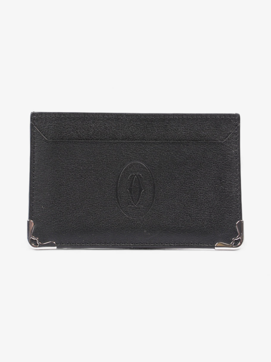 Cartier Simple Card Holder, Must De Cartier Black Calfskin Leather Image 1