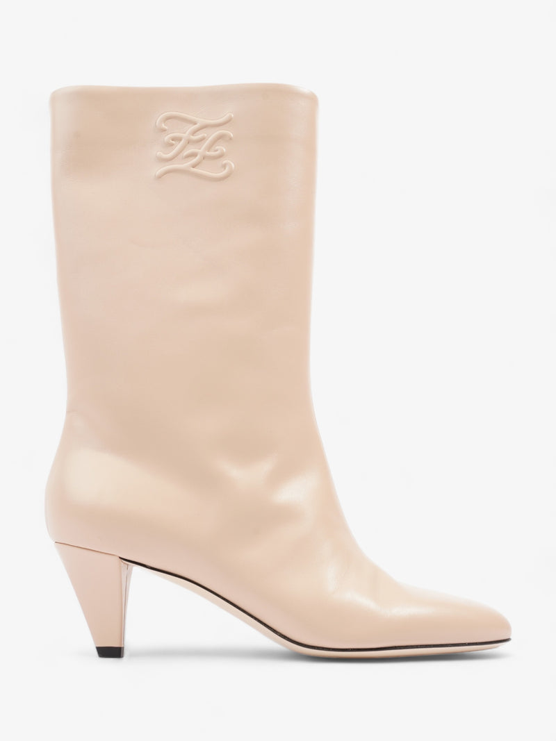  Fendi Fendi FF Caligula BooTS 60 Nude Leather EU 39 UK 6