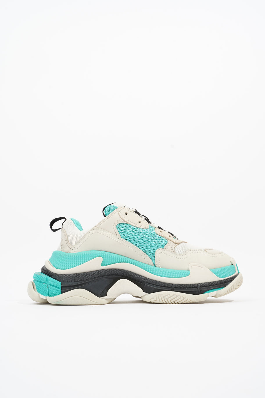 Triple S White / Teal / Black Mesh EU 37 UK 4 Image 4