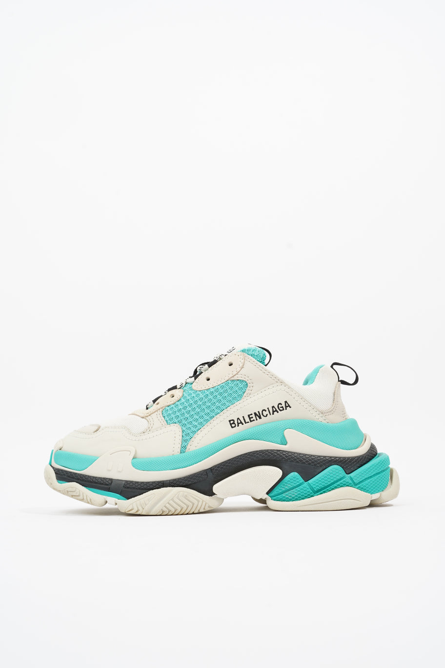 Triple S White / Teal / Black Mesh EU 37 UK 4 Image 5