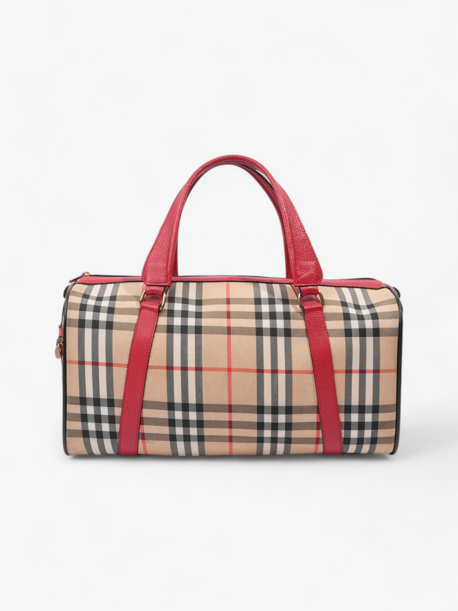 Burberry Barrel Red / Haymarket Check Canvas Image 4