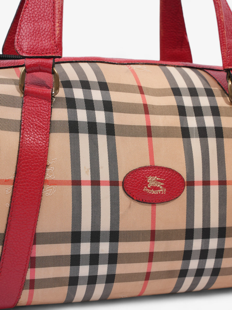 Burberry Barrel Red / Haymarket Check Canvas Image 9