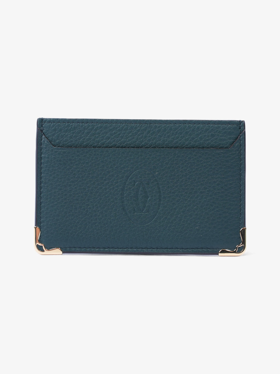 Cartier Double Card Holder, Must De Cartier Green Calfskin Leather Image 1