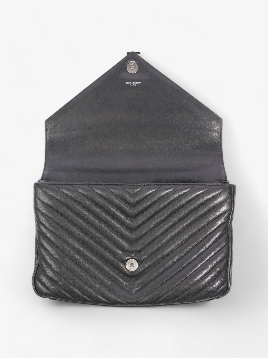 Saint Laurent College Black Lambskin Leather Large Image 8