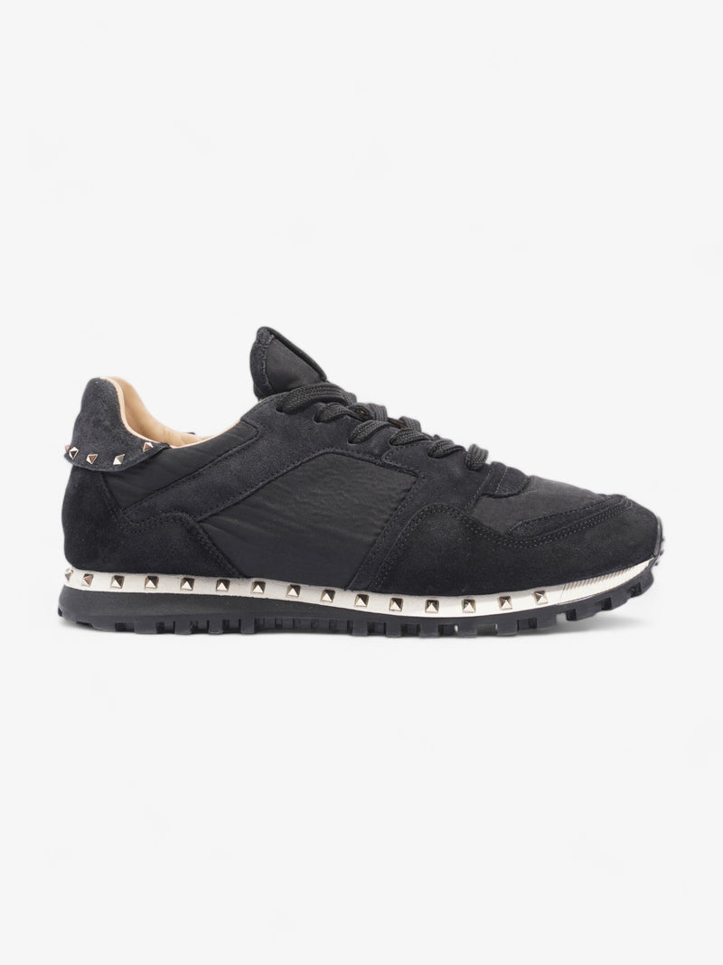  Rockstud Sneakers Black Suede EU 42 UK 8