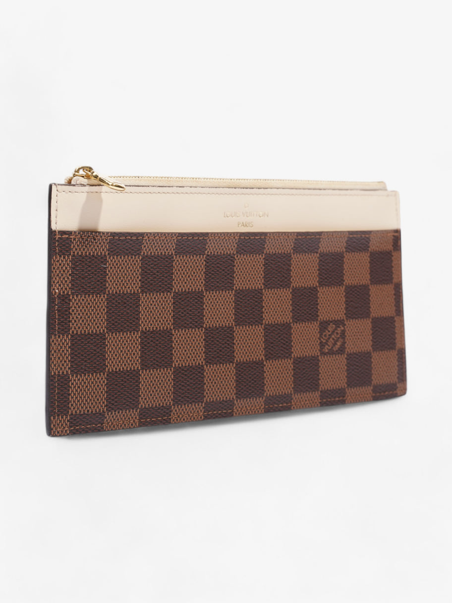 Louis Vuitton Slim Purse Damier Ebene / Cream Canvas Image 4