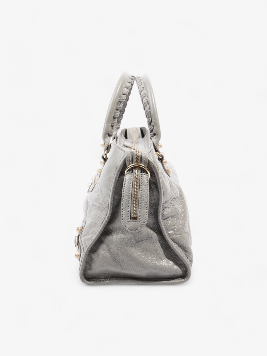 Classic City Bag Grey Calfskin Leather Image 3