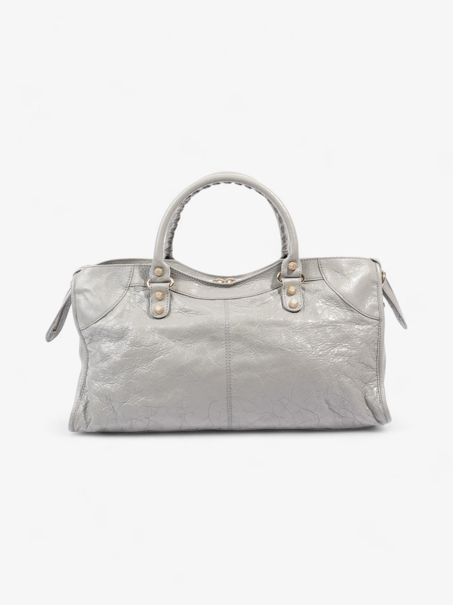 Classic City Bag Grey Calfskin Leather Image 4