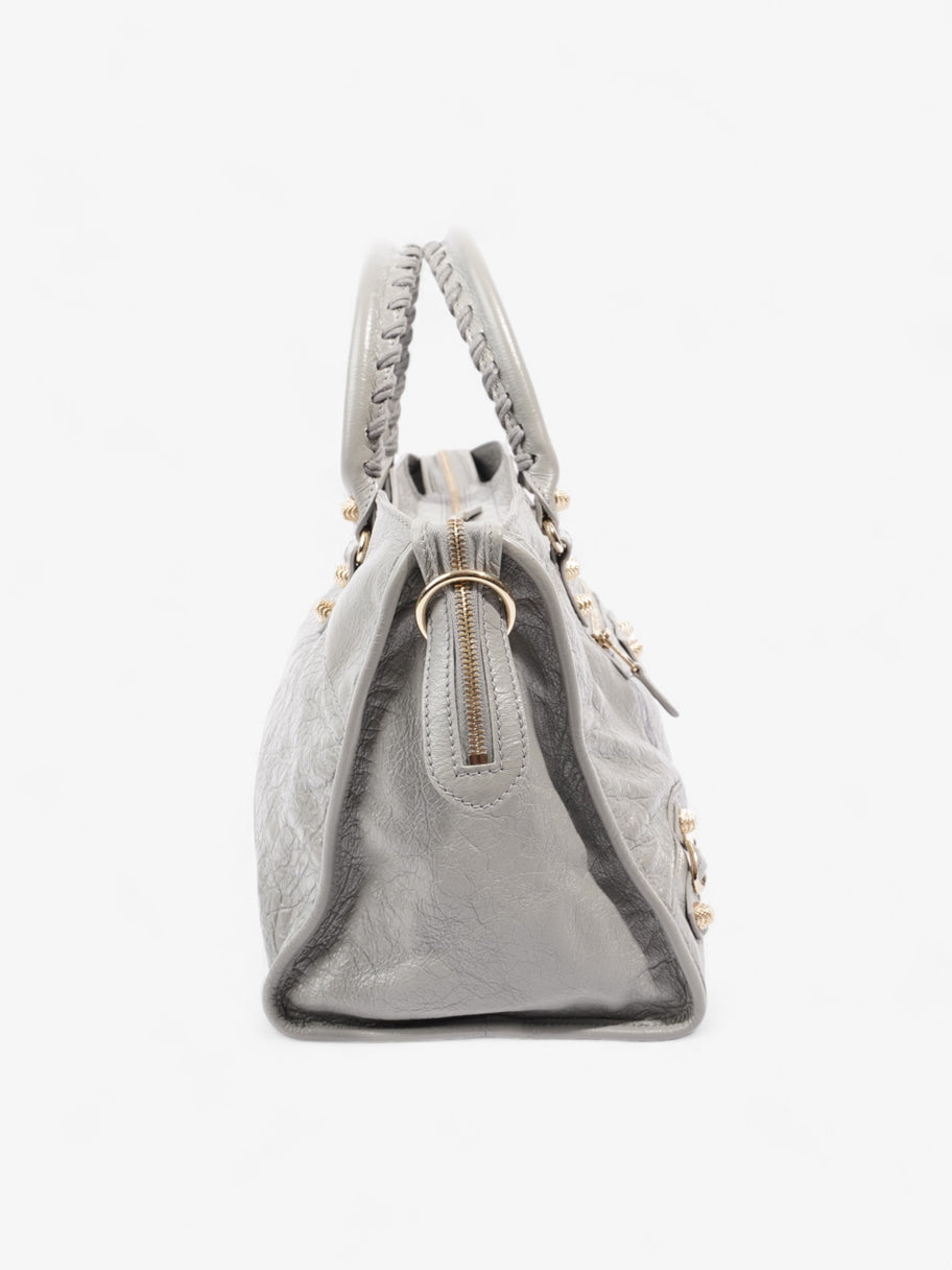 Classic City Bag Grey Calfskin Leather Image 5