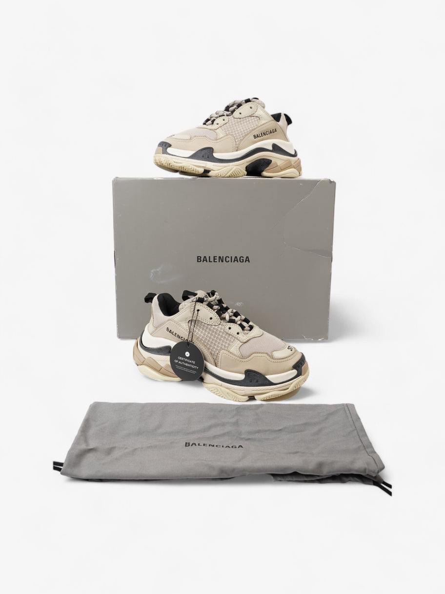 Balenciaga Triple S Beige / Black / White Mesh EU 37 UK 4 Image 10