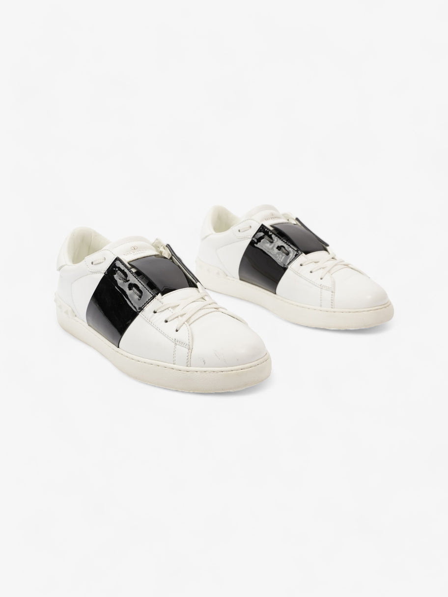 Valentino Open Sneakers White / Black Leather EU 44 UK 10 Image 2