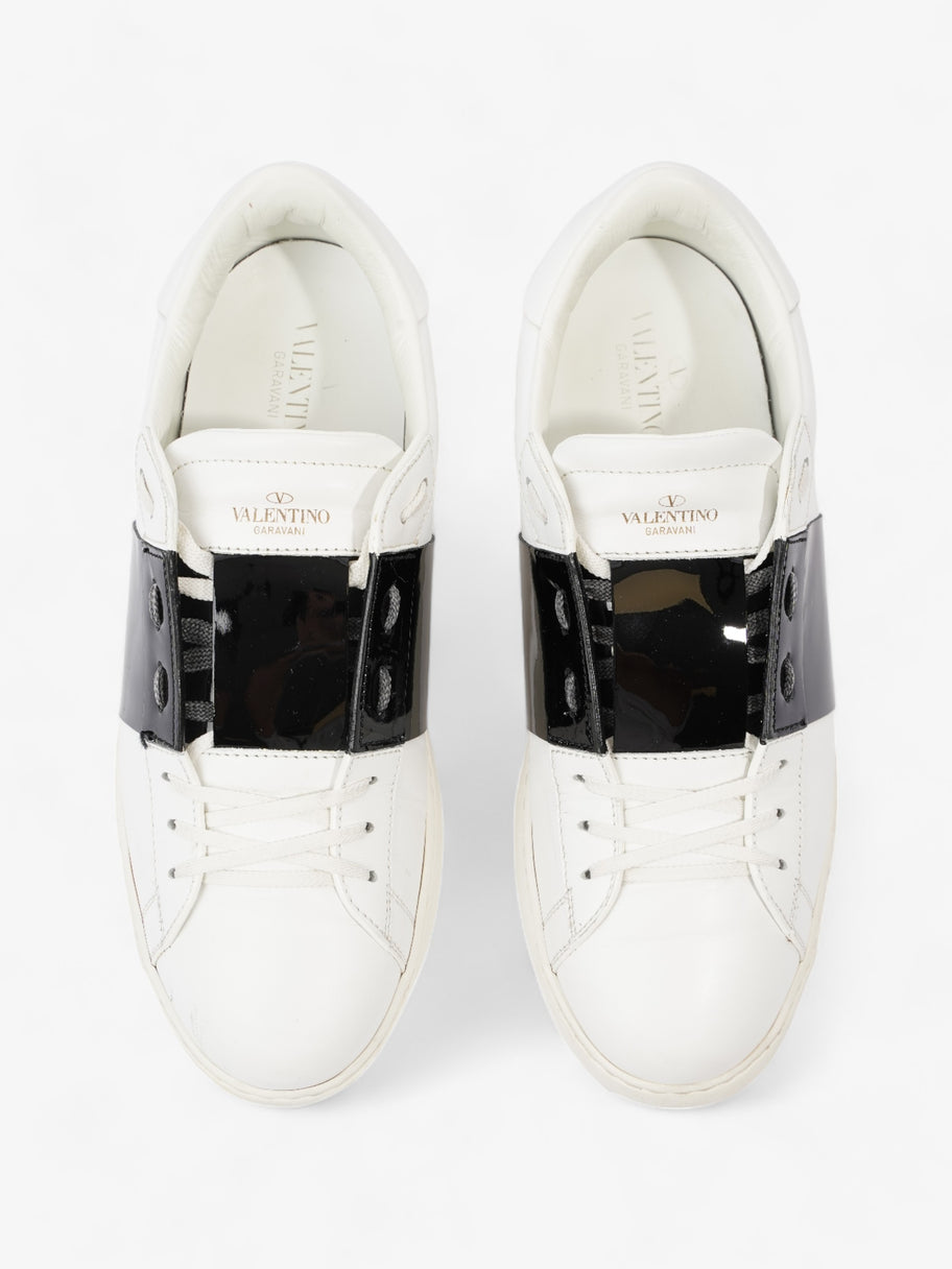 Valentino Open Sneakers White / Black Leather EU 44 UK 10 Image 8