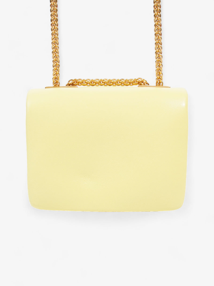 Valentino One Stud Bag Yellow Nappa Leather Micro Image 4