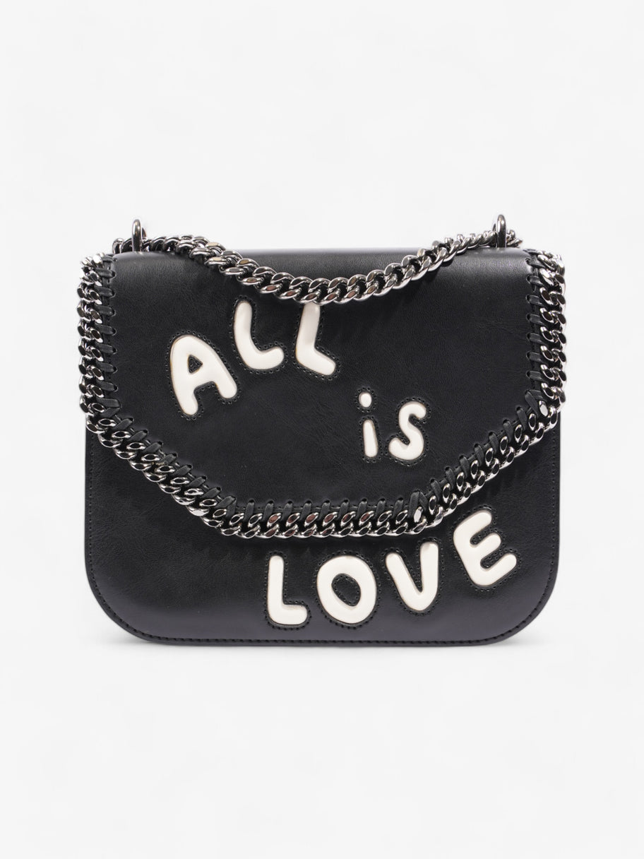 Stella McCartney All Is Love Box Bag Black / White Faux Leather Image 1