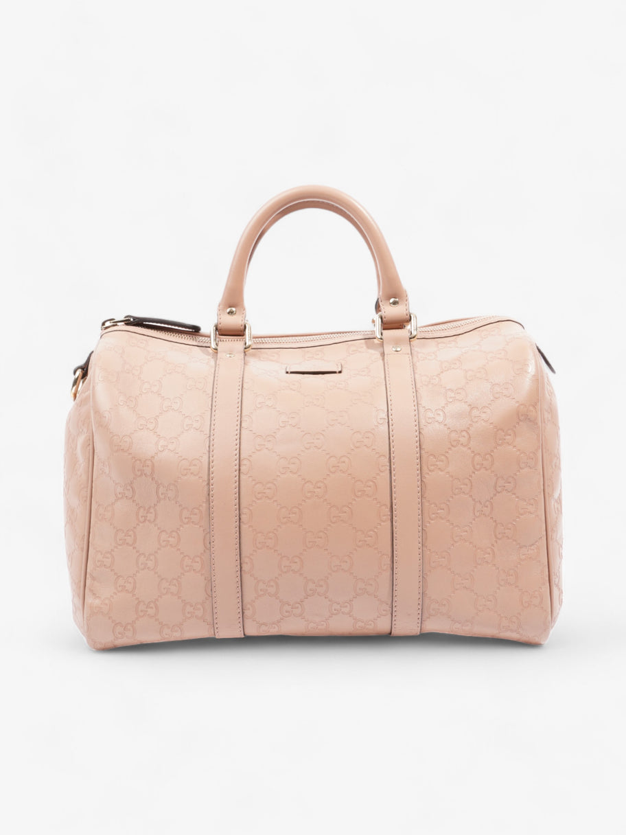 Gucci Boston Bag Rose Beige Guccissima Embossed Leather Medium Image 1