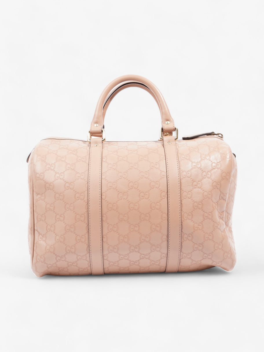 Gucci Boston Bag Rose Beige Guccissima Embossed Leather Medium Image 4