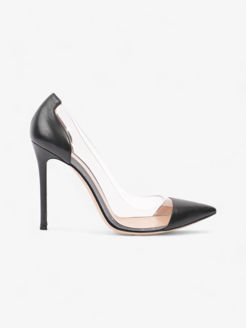  Gianvito Rossi Plexi Heels 100 Black PVC EU 39 UK 6