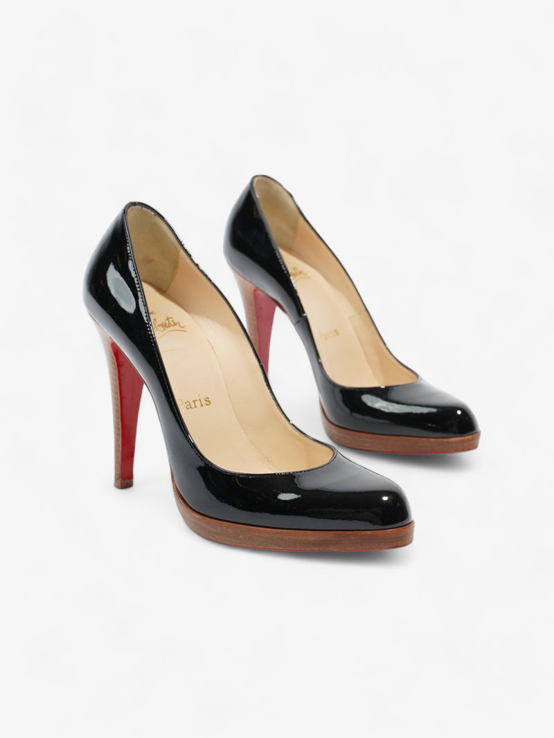  Christian Louboutin Platform Pump 110 Black Patent Leather EU 37.5 UK 4.5