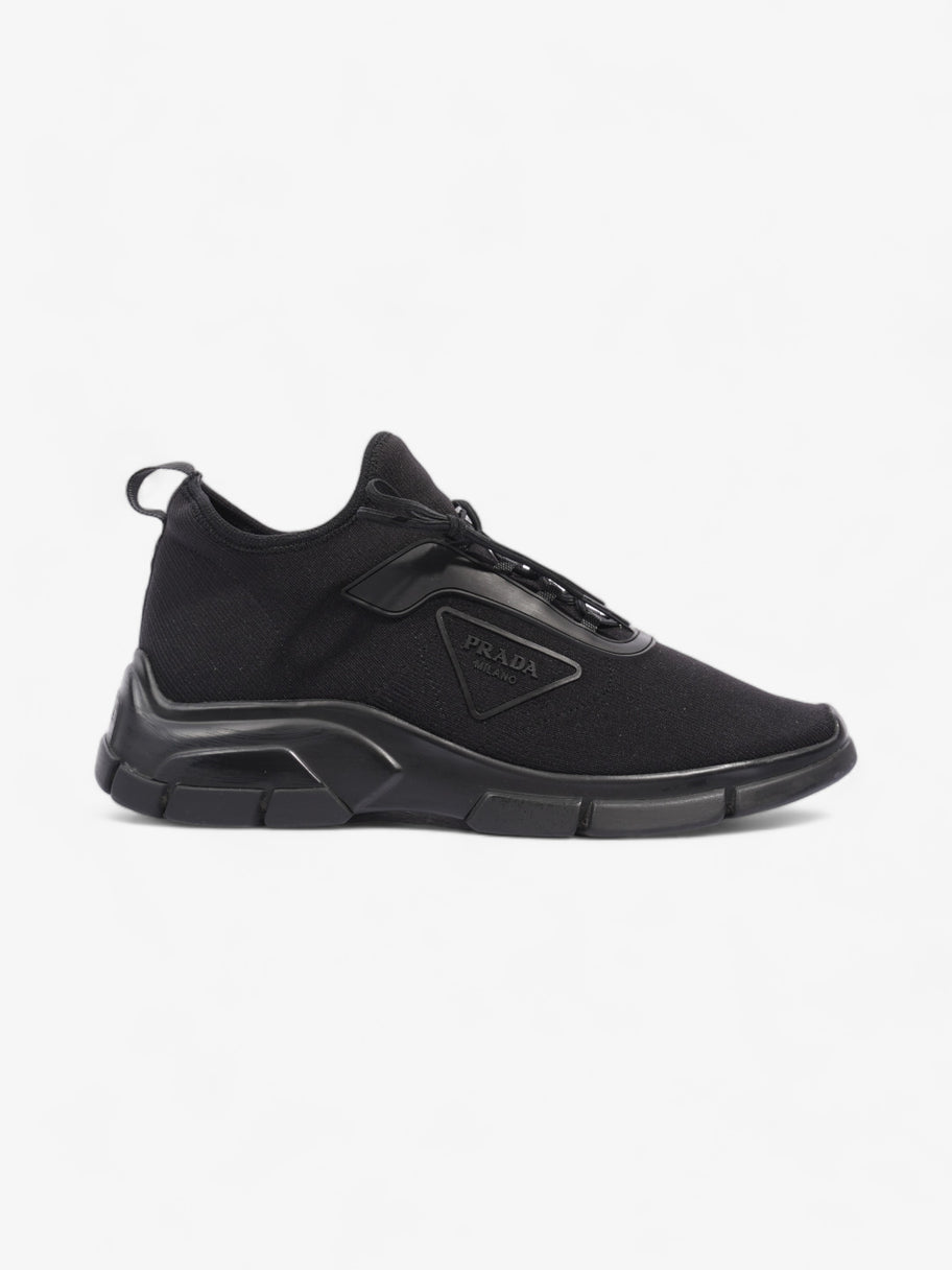 Prada Logo Running Sneakers Black Knit EU 40 UK 6 Image 1