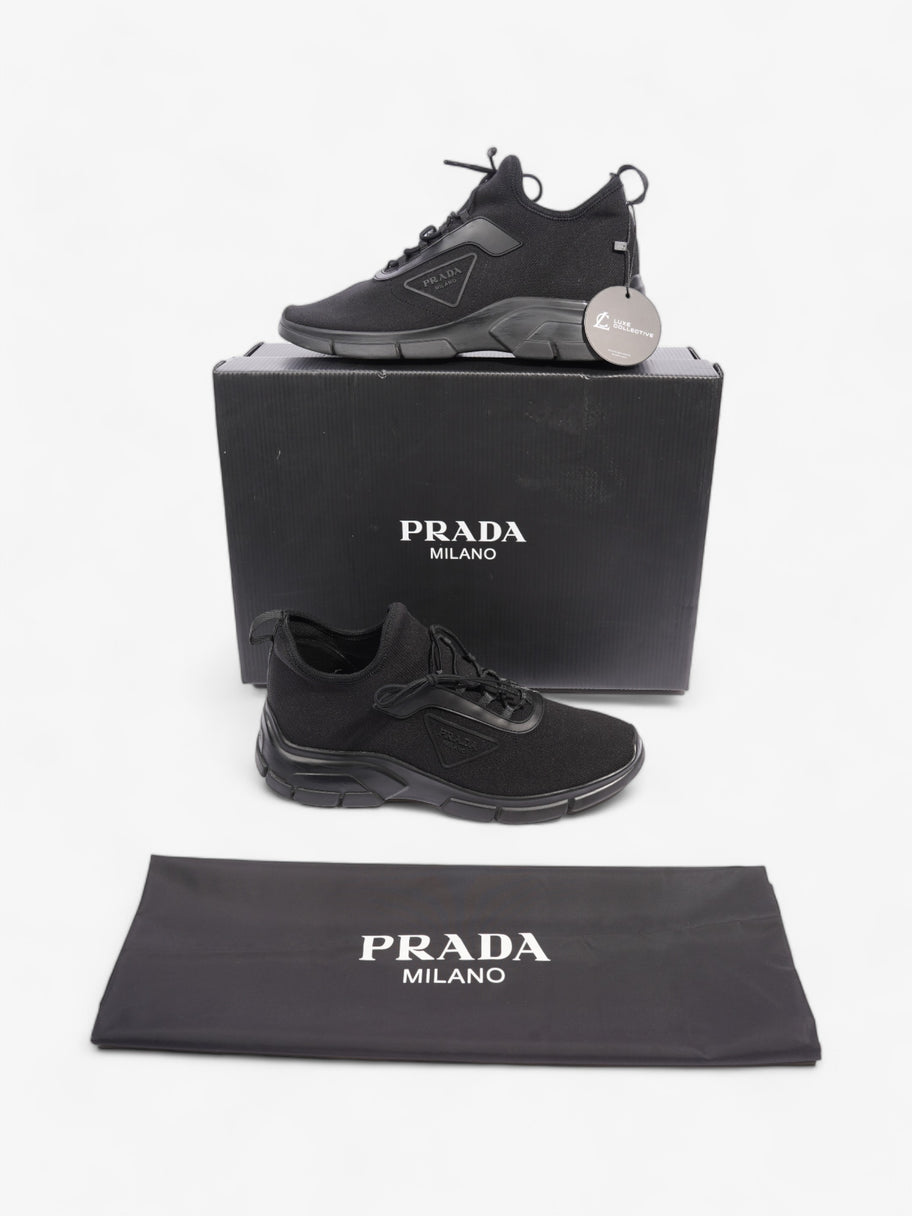 Prada Logo Running Sneakers Black Knit EU 40 UK 6 Image 10